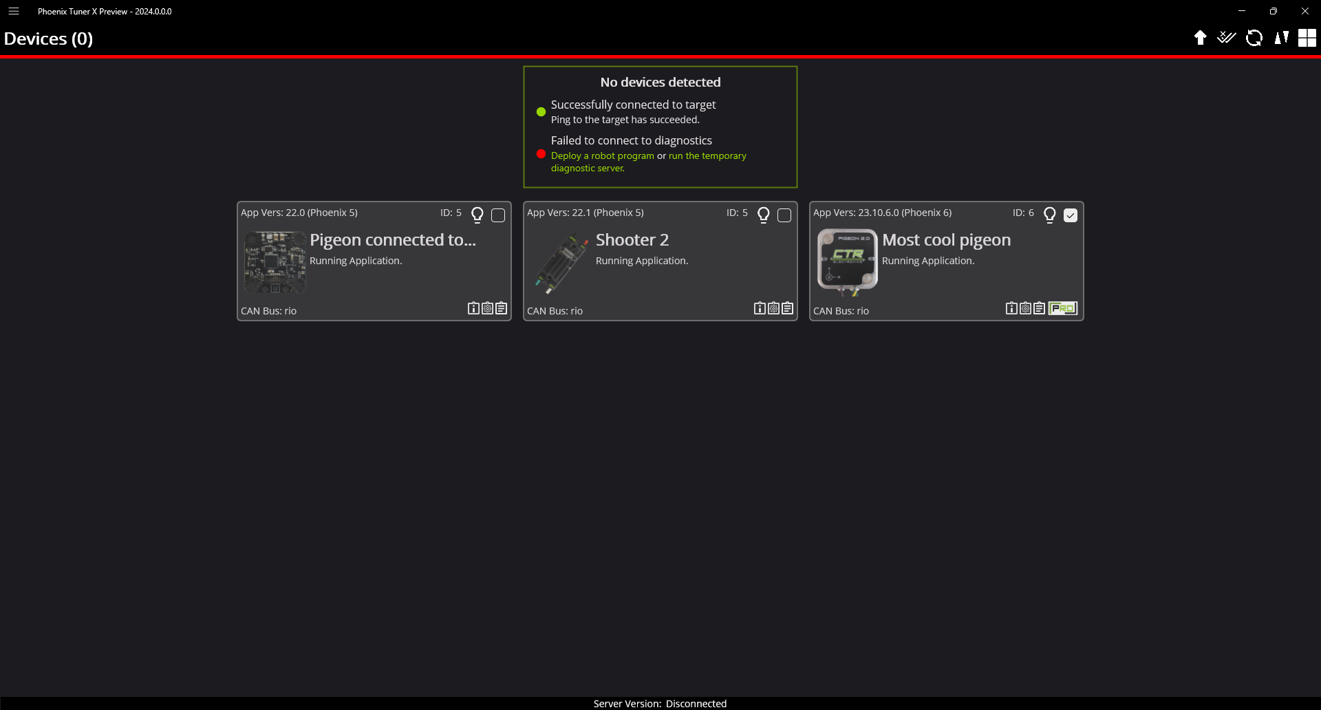 Disconnection card in Tuner X 2024